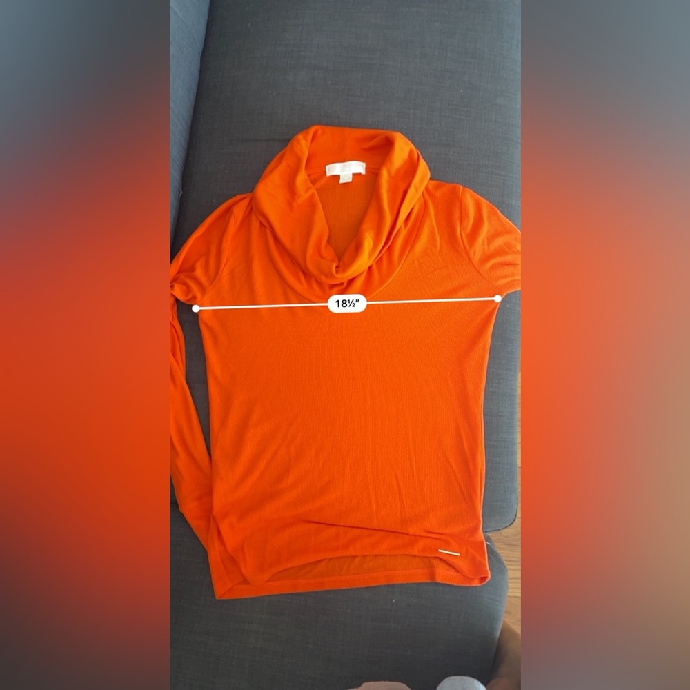 Michael Kors Bold Orange Top”Check It Out!! - image 6